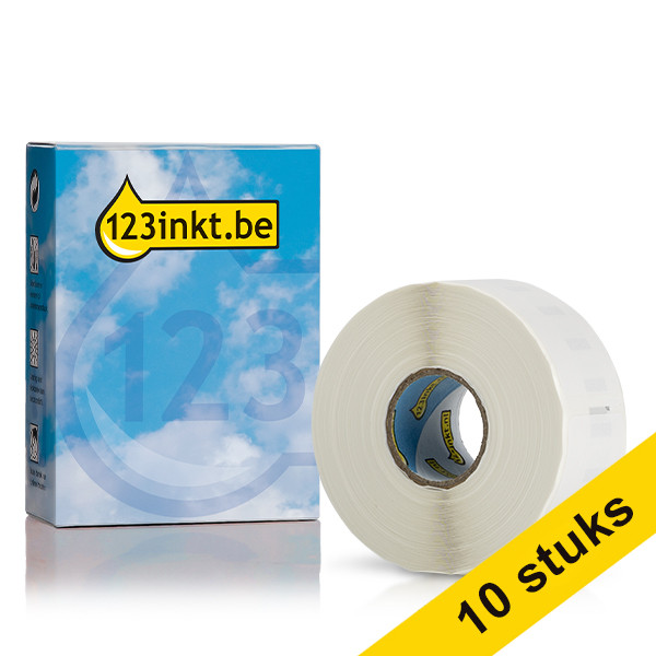 Aanbieding: 10x Dymo S0722550 / 11355 verwijderbare multifunctionele etiketten (123inkt huismerk) nieuwe versie 650894 - 1