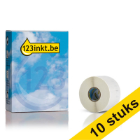Aanbieding: 10x Dymo S0722560 / 11356 verwijderbare witte naambadge (123inkt huismerk) nieuwe versie 650895