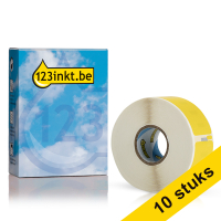 Aanbieding: 10x Dymo S0722560 / 11356 verwijderbare witte naambadge (123inkt huismerk) nieuwe versie 650895
