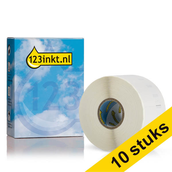Aanbieding: 10x Dymo S0722560 / 11356 verwijderbare witte naambadge (123inkt huismerk) nieuwe versie 650895 - 1