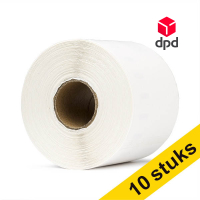 Aanbieding: 10x Dymo S0904980 extra grote DPD verzendlabels (123inkt huismerk) nieuwe versie 653405