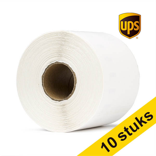 Aanbieding: 10x Dymo S0904980 extra grote UPS verzendlabels (123inkt huismerk) nieuwe versie 653165 - 1
