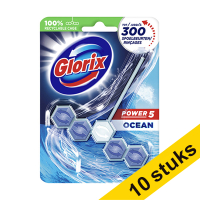 Aanbieding: 10x Glorix toiletblok Power 5 Ocean (55 gram)