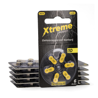 Aanbieding: 123accu 10 / PR70 / geel hoortoestelbatterij 60 stuks (123accu huismerk)
