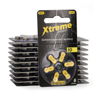 Aanbieding: 123accu Xtreme Power 10 / PR70 /geel hoortoestelbatterij 120 stuks (123accu huismerk)