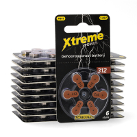 Aanbieding: 123accu Xtreme Power 312 / PR41 / bruin hoortoestelbatterij 120 stuks (123accu huismerk)