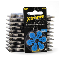 Aanbieding: 123accu Xtreme Power 675 / PR44 / blauw hoortoestelbatterij 120 stuks (123accu huismerk)