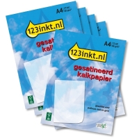 Aanbieding: 123inkt gesatineerd kalkpapier (overtrekpapier) A4 (60 vellen)  060863