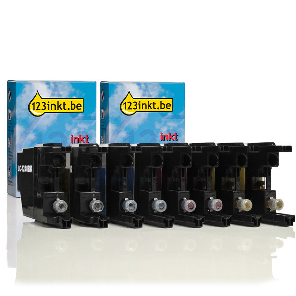Aanbieding: 123inkt huismerk vervangt 2x Brother set LC-1240 serie 125953 - 1