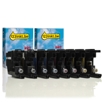 Aanbieding: 123inkt huismerk vervangt 2x Brother set LC-1240 serie 125953