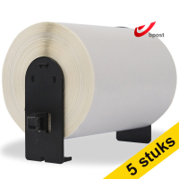 Aanbieding: 123inkt huismerk vervangt 5x Brother DK-11247 grote Bpost verzendlabels 653348