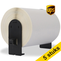Aanbieding: 123inkt huismerk vervangt 5x Brother DK-11247 grote UPS verzendlabels 653168