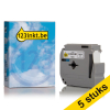 Aanbieding: 123inkt huismerk vervangt 5x Brother M-K231SBZ starter niet-gelamineerde tape zwart op wit 12 mm 650691 - 1
