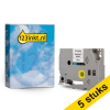 Aanbieding: 123inkt huismerk vervangt 5x Brother TZe-231S2 tape zwart op wit 12 mm
