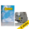 Aanbieding: 123inkt huismerk vervangt 5x Brother TZe-S261 extra klevend tape zwart op wit 36 mm