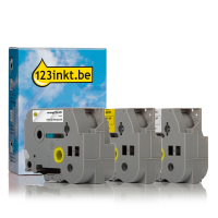 Aanbieding: 123inkt huismerk vervangt Brother 24 mm tape klevend multipack