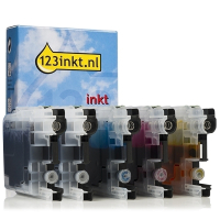 Aanbieding: 123inkt huismerk vervangt Brother LC-223 (2x zwart + 3x kleur)  160687