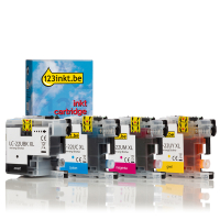 Aanbieding: 123inkt huismerk vervangt Brother LC-22U XL zwart + 3 kleuren