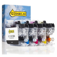 Aanbieding: 123inkt huismerk vervangt Brother LC-3213 zwart + 3 kleuren