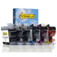 Aanbieding: 123inkt huismerk vervangt Brother LC-3219XL (2x zwart + 3x kleur)  160689