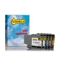 Aanbieding: 123inkt huismerk vervangt Brother LC-427XL 2x zwart + 3 kleuren  160785