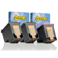 Aanbieding: 123inkt huismerk vervangt HP 302 (2x zwart + 1x kleur)  160694