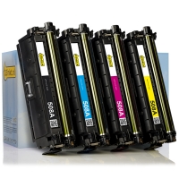 Aanbieding: 123inkt huismerk vervangt HP 508A: HP CF360A, CF361A, CF362A, CF363A zwart + 3 kleuren  130049