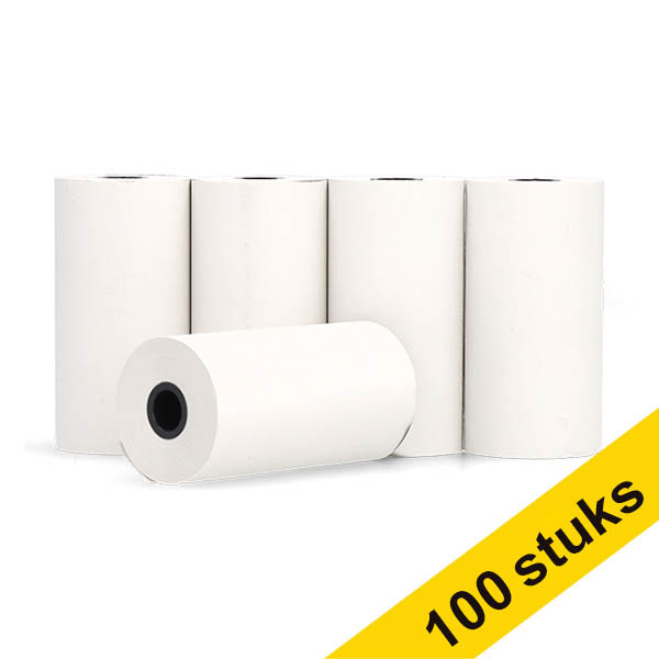 Aanbieding: 123inkt kassarol 57x30x8 thermo wit 48 grams (100 stuks) 303631 - 1