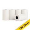 Aanbieding: 123inkt kassarol 57x35x12 mm thermo wit (100 stuks) 302710 - 1