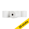 Aanbieding: 123inkt kassarol 57x60x12 mm thermo wit (50 stuks) 302699 - 1