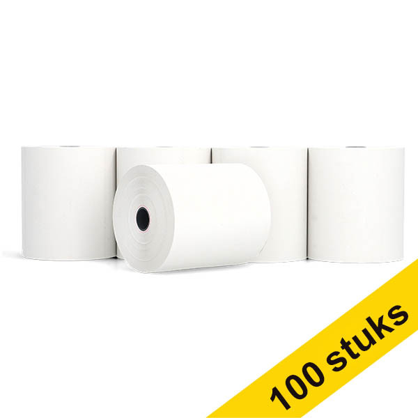 Aanbieding: 123inkt kassarol 80x80x12 thermisch wit 48 g/m² (100 stuks) 303622 - 1
