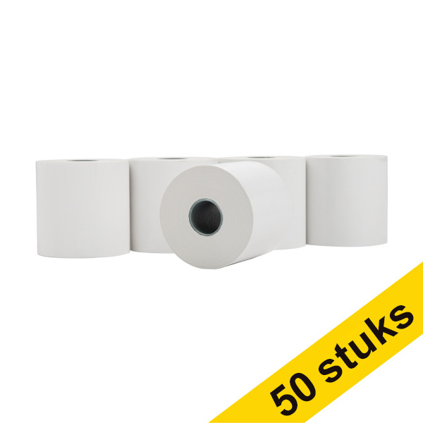 Aanbieding: 123inkt kassarol 80x80x25 thermo wit (50 stuks)  301951 - 1