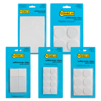 Aanbieding: 123inkt zelfklevende viltjes assorti wit  301028