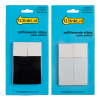 Aanbieding: 123inkt zelfklevende viltjes vierkant zwart/wit 28 mm (24 stuks)  301031
