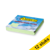 Aanbieding: 12 x 123inkt zelfklevende notes groen 76 x 76 mm