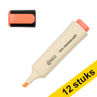 Aanbieding: 12x 123inkt eco markeerstift oranje  390580