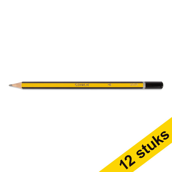 Aanbieding: 12x 123inkt potlood (HB)  301059 - 1