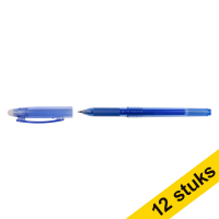 Aanbieding: 12x 123inkt uitwisbare balpen blauw  301093
