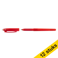 Aanbieding: 12x 123inkt uitwisbare balpen rood  301095