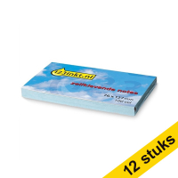 Aanbieding: 12x 123inkt zelfklevende notes blauw 76 x 127 mm  300236
