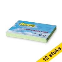 Aanbieding: 12x 123inkt zelfklevende notes groen 76 x 102 mm  300052
