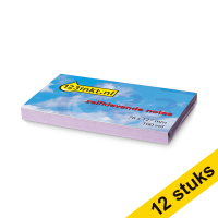 Aanbieding: 12x 123inkt zelfklevende notes lila 76 x 127 mm  300490