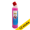 Aanbieding: 12x 123schoon Pink Splash toiletreiniger gel (750 ml) SDR06054 - 1