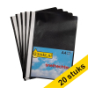 Aanbieding: 20x 123inkt bestekmap zwart A4 (5 stuks)