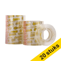 Aanbieding: 20x 123inkt standaard plakband 15 mm x 33 m 302796