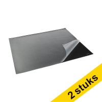 Aanbieding: 2x 123inkt bureauonderlegger 65 x 52 cm zwart volzicht
