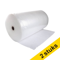 Aanbieding: 2x 123inkt luchtkussenfolie transparant (100 cm x 100 m) 302881