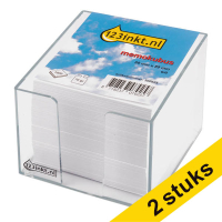 Aanbieding: 2x 123inkt memokubus + vulling (1000 vellen) 302840