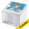 Aanbieding: 2x 123inkt memokubus + vulling (1000 vellen) 302840 - 1