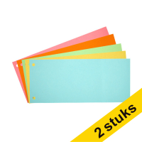 Aanbieding: 2x 123inkt scheidingsstrook 105 x 240 mm assortiment (500 stuks)